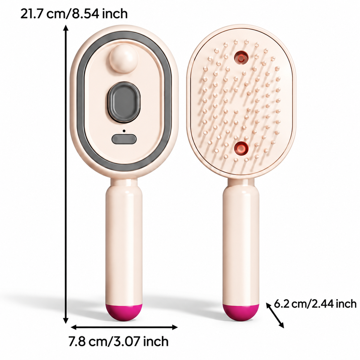 Nano Mist Hair Brush – Hydrating Scalp Massage & Detangling Comb
